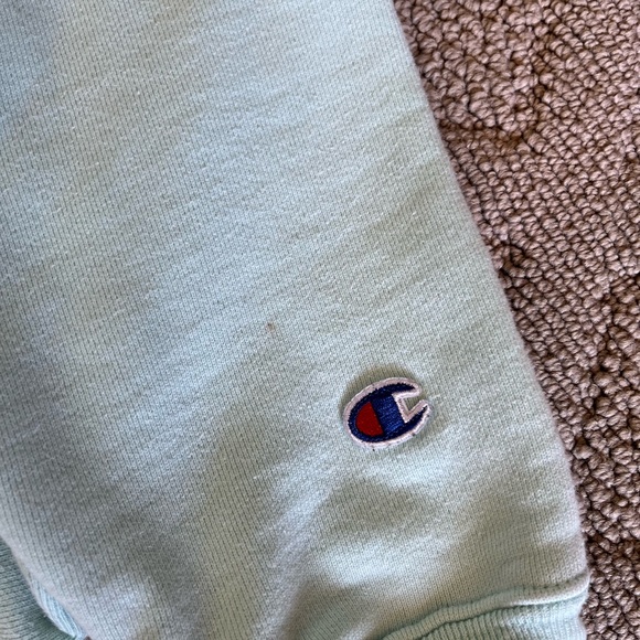 Teal reverse weave Champion hoodie. Men’s small - Picture 6 of 7